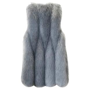 今年流行的皮草年轻款背心马夹女马甲女款中长款2025年新款冬时尚