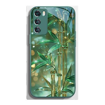 翡翠绿竹高级感奢华新款手机壳