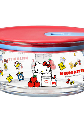 Neoflam三丽鸥kitty玻璃保鲜盒