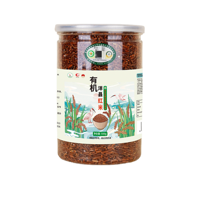 有机洋县红米2斤罐装0糖低脂