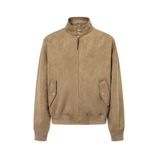 UTIMUS哈灵顿麂皮绒夹克外套G9休闲立领秋冬宽松复古老钱通勤职场