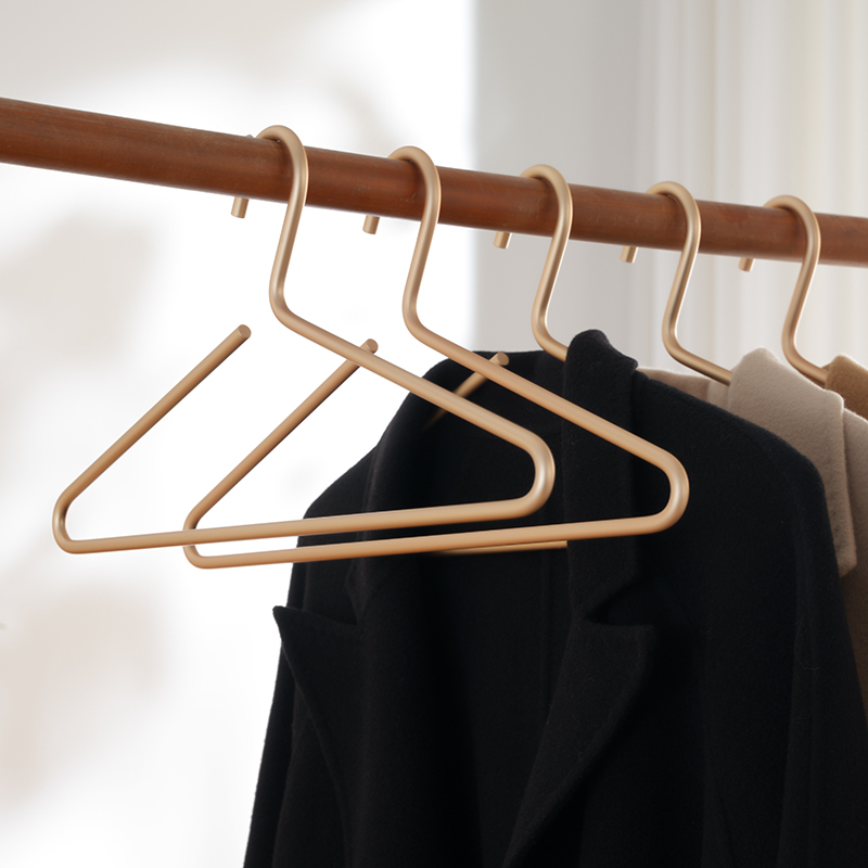 太空铝合金衣架成人无痕衣撑烘干衣架金属不锈钢防滑衣挂家用晾晒