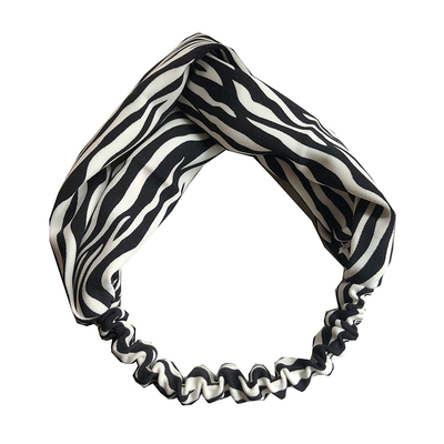 原创手工斑马纹交叉发箍暗黑饰物