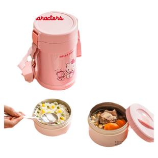 日本泰福高保温饭盒不锈钢学生专用三丽鸥儿童美乐蒂便携保温桶