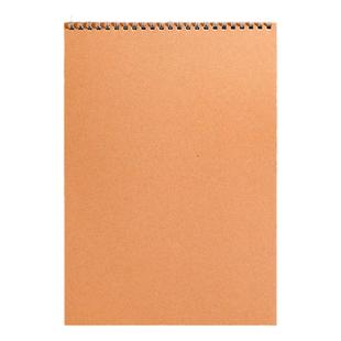 上翻牛皮纸线圈本B5加厚笔记本子A6随身记事本简约大学生考研横线方格网格本A4空白素描本16K美术手绘速写本