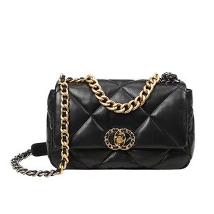 2025新款小香风菱格云朵包链条包羊皮口盖包真皮女包单肩斜挎包女