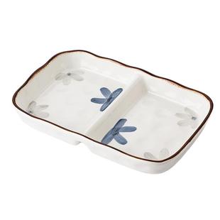 方形分格盘两格陶瓷盘子儿童早餐盘高颜值餐具211定量分餐盘减肥