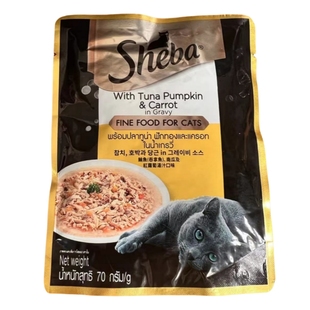 泰国进口希宝成猫宠物零食湿粮鸡肉吞拿鱼慕斯软包猫罐头幼猫70g