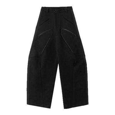 BEVAN UP |Fiber Texture* 纤维肌理 3D剪裁立体口袋弯刀廓形长裤