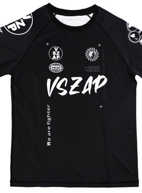 VSZAP健身搏击MMA柔术运动男短袖