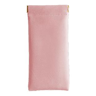 通用墨镜收纳袋自动闭合绒布内面眼睛袋便携收纳软袋眼睛收纳包女