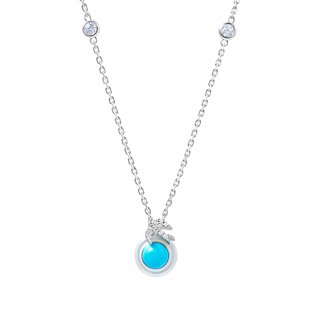 CIGALONG龙梓嘉月下飞燕松石绿项链耳钉戒指飞燕系列新中式珠宝