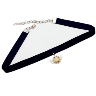 原宿日系软妹萌少女心摩小权粉色choker项圈项链锁骨链颈链