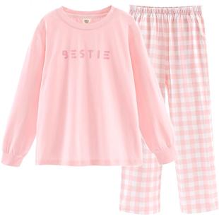 女童睡衣儿童2026春秋新款a类长袖春装中大童亲子家居服套装