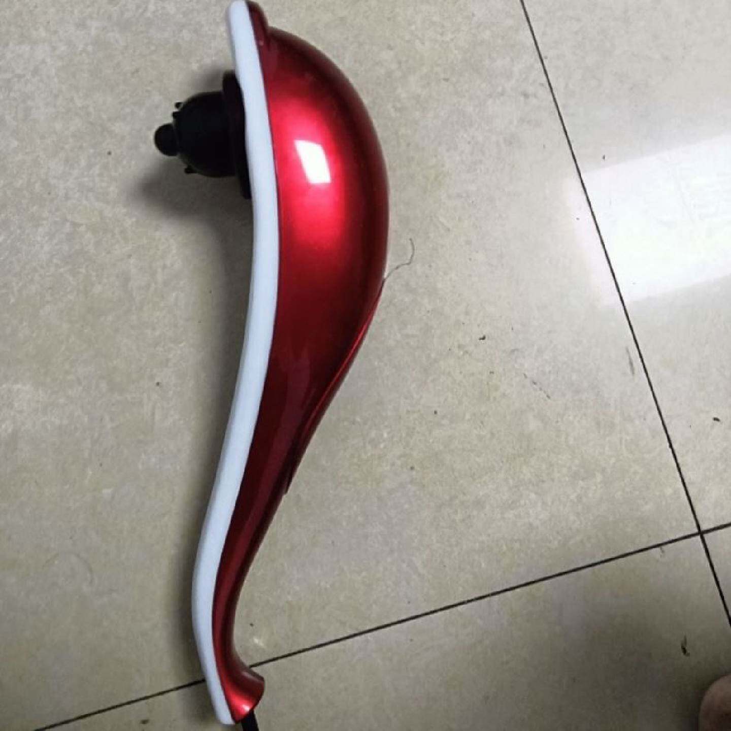 新款海豚按摩器颈椎腰背部大马力按摩棒手持式电动充电按摩敲打锤
