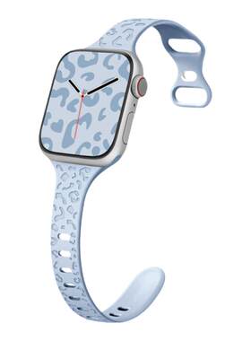 适用iwatch硅胶小蛮腰表带