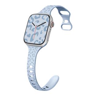 适用iwatch8表带S11苹果手表apple watch10/9/7/6/5/4/3代硅胶小蛮腰s8智能配件s7男女款s10替换带豹纹ultra2