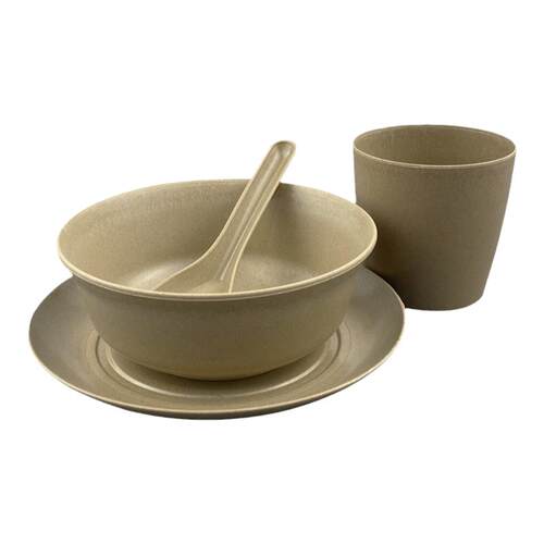 一次性稻壳餐具碗酒席婚庆环保碗300ml加厚耐高温火锅餐具可降解