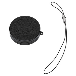 JJC 适用富士Xhalf镜头盖Fujifilm X half相机X-HF1保护镜头半格胶片数码盖子铝合金材质皮革EVA内衬配件