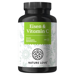 NATURELOVE纳初乐德国螯合铁维生素C片补铁女性补气血高吸收