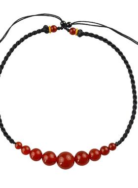 原创设计玛瑙项链女士疤痕甲状腺