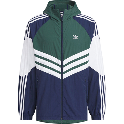 Adidas/阿迪达斯正品三叶草男士运动连帽复古夹克外套JM7261