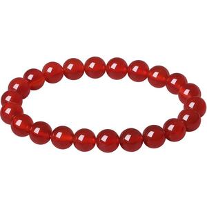 天然红玛瑙手链女款女士女本命年红色红豆手串手镯圣诞节礼物女生