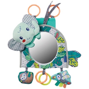 美国婴蒂诺infantino宝宝婴儿车载镜子床铃挂件安抚认知抬头玩具