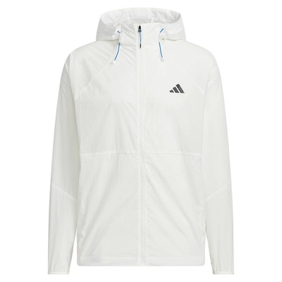 adidas男子防风连帽户外跑步夹克