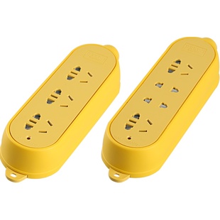 德力西电气无线排插接线板插座工程拖线板排插不带线插板防摔插排