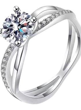 麻花碎钻四爪戒指pringxy女甜美