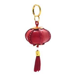 真皮 国风小灯笼~包挂饰牛皮钥匙扣挂件汽车内饰吉祥手账书签礼物