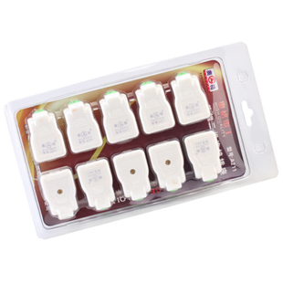 5个包邮10A免焊接线奥格两脚母插座 防水箱监控延长线2孔接线插头