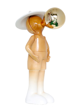 轻奢现代树脂吹气球摆件