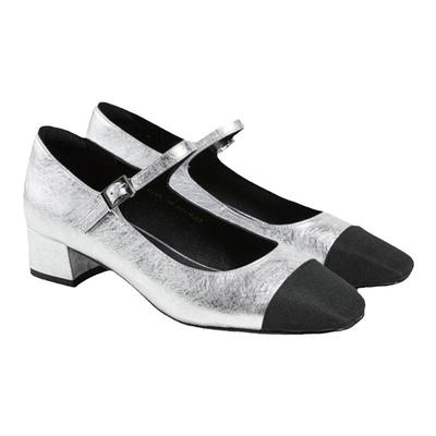 粗跟中跟单鞋女时装通勤玛丽珍鞋