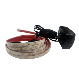 古法鱼缸低压防水led灯带专用自粘超亮软灯条24V插电高压白光黄光