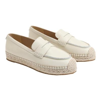 SAMEDELMAN银色渔夫鞋乐福鞋