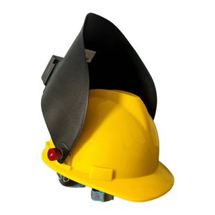 安全帽焊帽二合一轻便型焊接面罩适用于工地钢结构船厂凸起式插扣