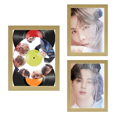 镜子面防弹少年团灯光画小夜灯