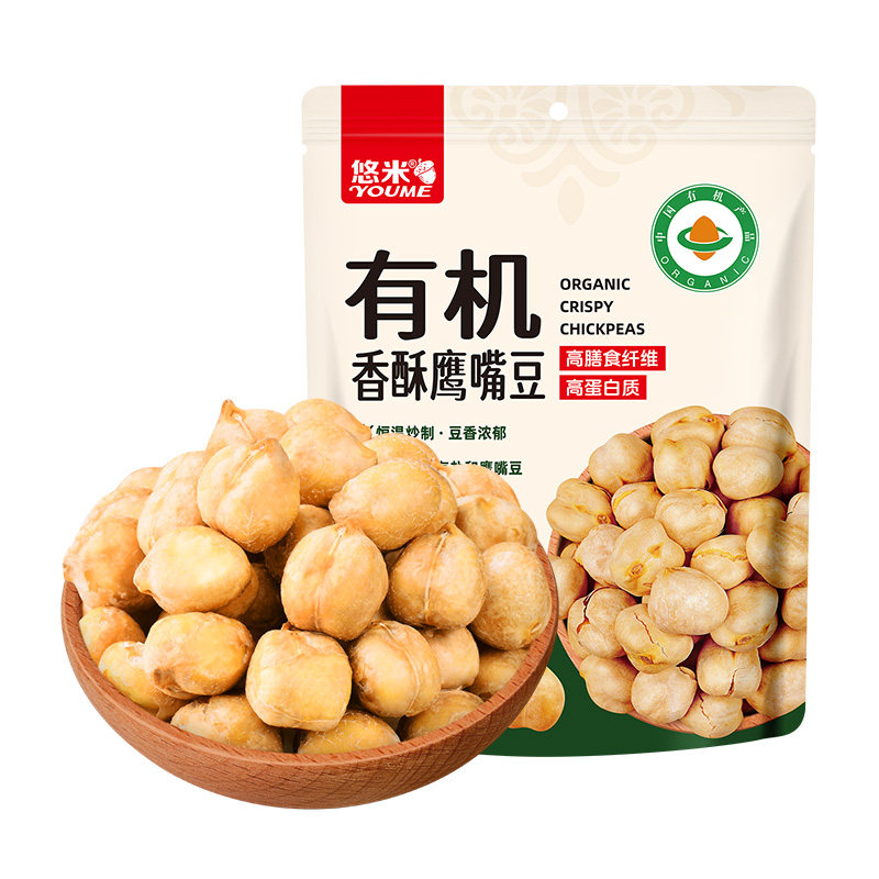 悠米有机鹰嘴豆香酥零食下午茶