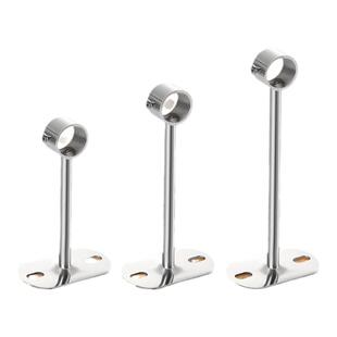 不锈钢固定晾衣杆吊通25管32管阳台吊顶挂衣杆顶座晾衣架吊座