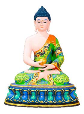 藏式仿古鎏金帕拉五方佛铜像摆件