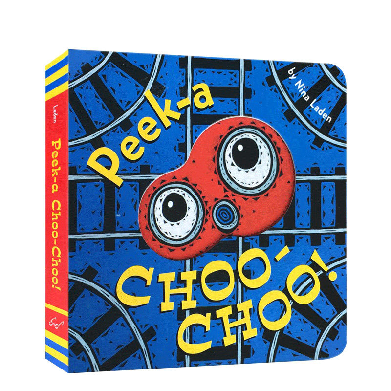 送音频低幼躲猫猫游戏洞洞书 Peek A Choo-Choo! 交通工具peek a who同系列 幼儿童撕不烂早教启蒙 宝宝书籍0-3岁英文原版绘本
