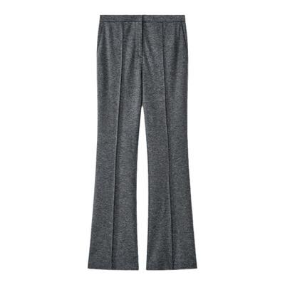 【绵羊毛】Laurel劳芮新款橡木灰立缝微喇裤女LWL353K00200