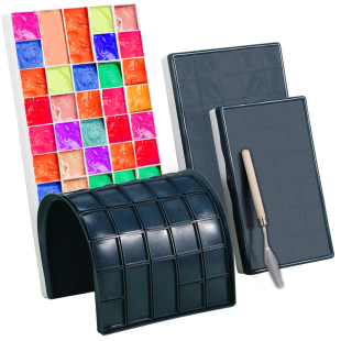 马利多功能调色盒24格36格调色用收纳盒水粉盒丙烯油画水彩颜料盒