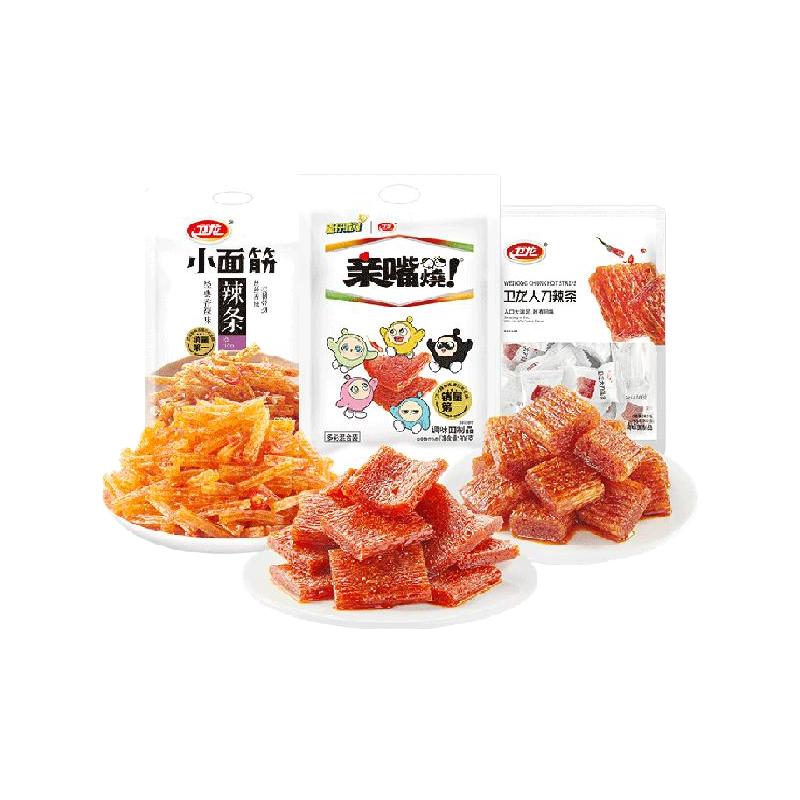 衛(wèi)龍辣條組合小吃豆干大刀肉782g