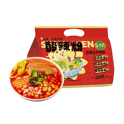 白象非油炸粉丝袋装酸辣粉冲泡