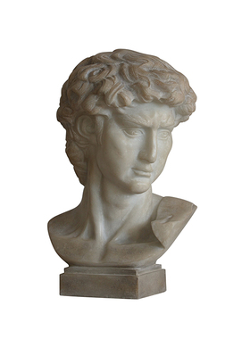 形上复刻大卫沉思头像雕塑摆件