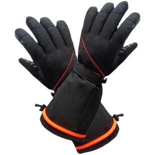 防风滑雪手套骑行外卖加长加绒触屏抗寒防水全指保暖东北冬季户外