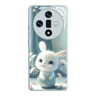 适用oppofindx7手机壳oppo新款find女x7pro款龙年x玻璃壳opop6本命8过年ultra全包x8s+防摔简约可爱花茶杯兔